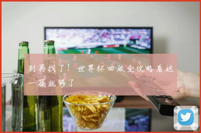 别再找了！世界杯回放全攻略看这一篇就够了